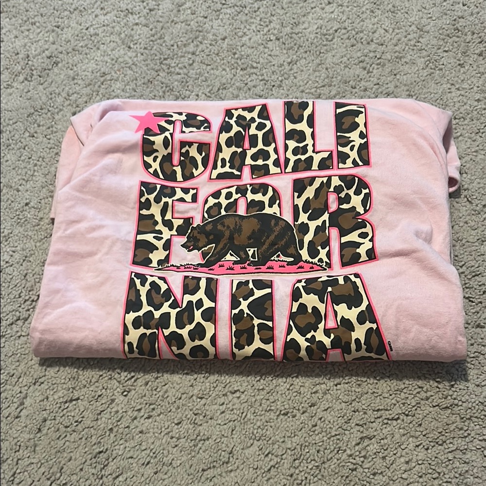 Pink California Graphic T-Shirt